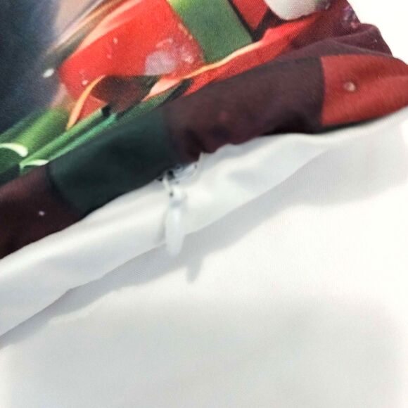 Christmas Kitten Pillow Covers 4Pcs Cute Santa Cat Cushion Covers Holiday New - Picture 6 of 10